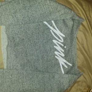 Victoria Secret grey cropped sweater